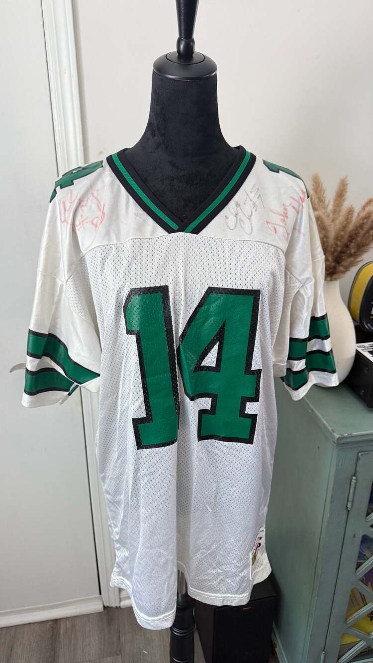 Vintage New York Jets Neil O'Donnell Wilson Authentic Signed Multi-Autograph